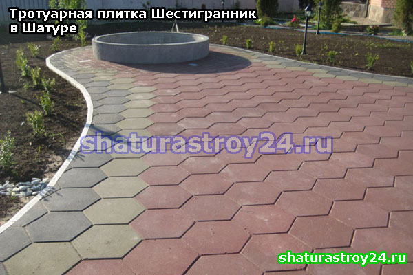 Тротуарная плитка Шестигранник от производителя в селе Власово (Шатуский район Московская область)