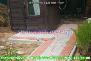 Производство и укладка тротуарной плитки Волна в деревене Горки в Егорьевском районе Московской области